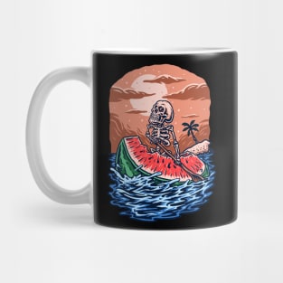 Skeleton Ride Watermelon Mug